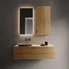 LED Mirror with warm white light. Mirror is currently on sale. Wall mirror is 60x90cm.