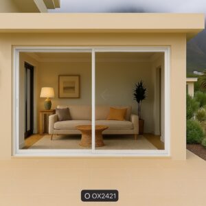 Kenzo-OX2421W-Aluminium-Single-Sliding-Door-2.4mx2.1m-White LM