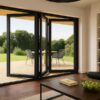 Kenzo - SFD3FG6LC - Aluminium Fold A-Side Door 1.8mx2.1m Charcoal Open to Left Viewed From Outside