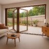 Kenzo - SFD3FG6RB - Aluminium Fold A-Side Door 1.8mx2.1m Bronze Open to Right Viewed From Outside