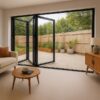 Kenzo - SFD3FG6RC - Aluminium Fold A-Side Door 1.8mx2.1m Charcoal Open to Right Viewed From Outside