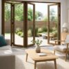 SFD4FG6RB-2390X2090-Fold-a-Side-Bronze-F:Glass-Doors-1-door-opens-left-3-doors-open-right LM
