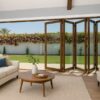 SFD5FG6LB-2990X2090-Fold-a-Side-Bronze-F:Glass-Doors-5-doors-open-left LM
