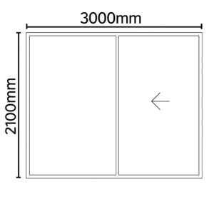 3000mm wide