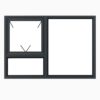 Kenzo - PT219LC - Aluminium Top-Hung W2090XH890mm Window-Charcoal - Single Top Opener, Fixed Bottom Pane, Fixed Right Pane