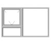 PT219LS-2090X890-window-silver-single-top-opener-fixed-bottom-pane-fixed-right-pane