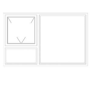 PT219LW-2090X890-window-white-single-top-opener-fixed-bottom-pane-fixed-right-pane