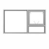 PT219RS-2090X890-window- silver-single-top-opener-fixed-bottom-pane-fixed-left-pane