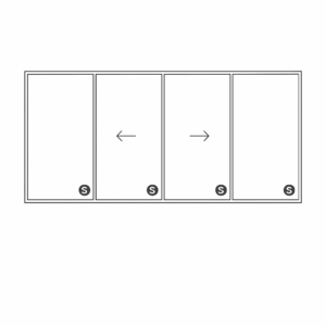 Double sliding door